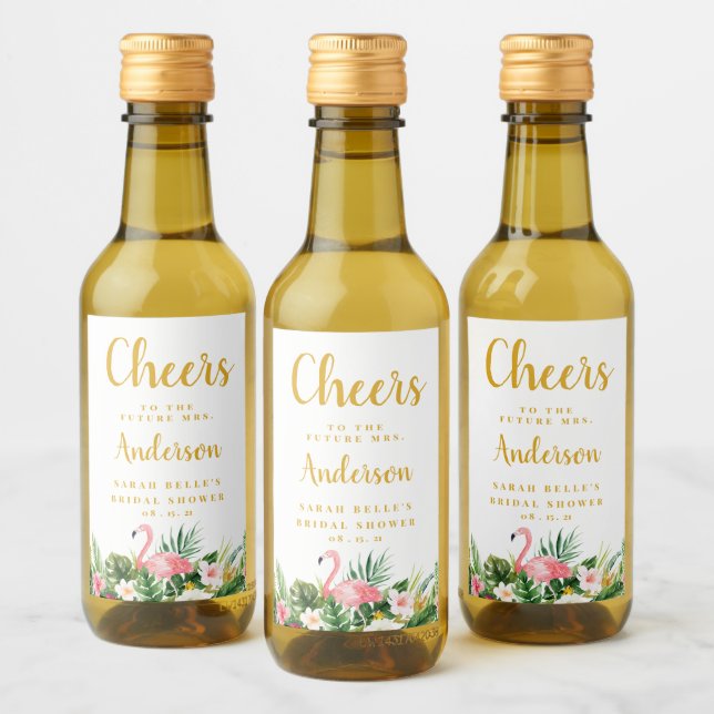 Étiquettes Pour Bouteilles De Vin Fête des mariées Étiquette, Vins Tropicaux Étiquet (Bouteilles)