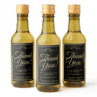 Gold sur Mariage noir Mini Merci bouteille à vin