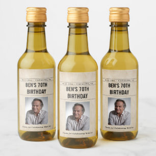 Étiquettes Pour Bouteilles De Vin Journal Anniversaire Nouvelles Drôle Humoristique