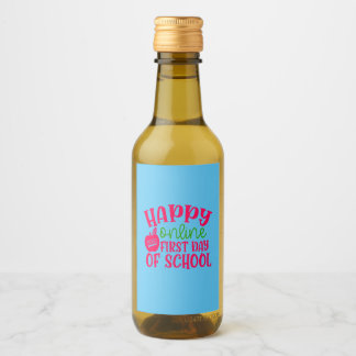 Étiquettes Pour Bouteilles De Vin Journée de l'enseignant Happy en ligne Premier jou