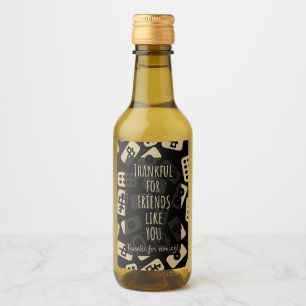 Étiquettes Pour Bouteilles De Vin Merci d'être venu   Faveur Mahjong