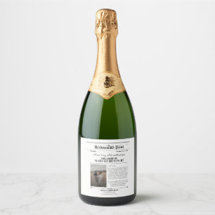 ÉTIQUETTES POUR BOUTEILLES DE VIN MOUSSEUX 