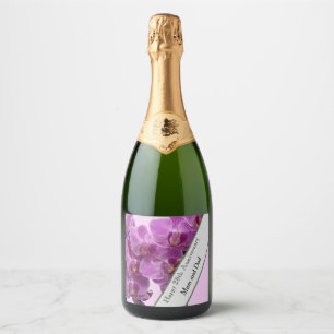 Étiquettes Pour Bouteilles De Vin Mousseux 28e anniversaire du Mariage modifiable