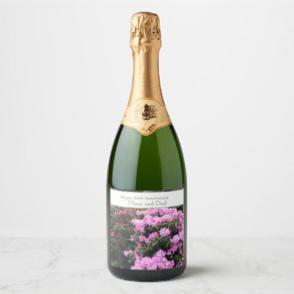 Étiquettes Pour Bouteilles De Vin Mousseux 54e anniversaire du Mariage