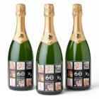 60e anniversaire photo collage noir