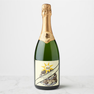 Étiquettes Pour Bouteilles De Vin Mousseux 62e anniversaire du Mariage