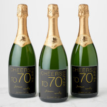 À 70 ans Élégant Anniversaire de Black Gold