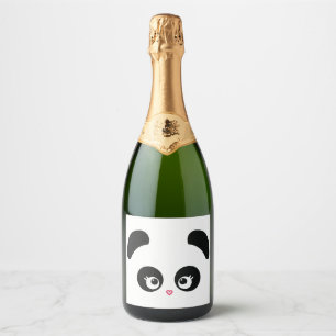 Étiquettes Pour Bouteilles De Vin Mousseux Amour Panda®