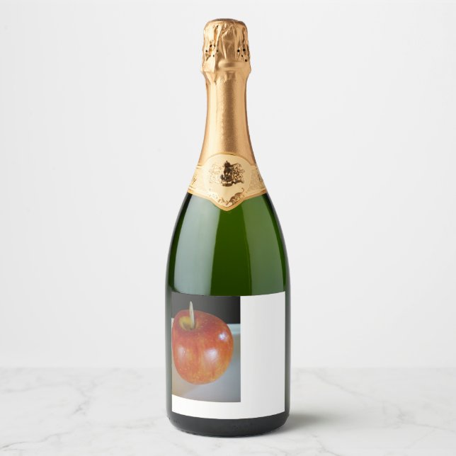 Étiquettes Pour Bouteilles De Vin Mousseux Apple Solo (Devant)