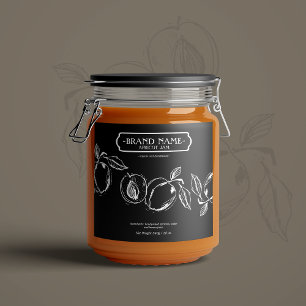 Étiquettes Pour Bouteilles De Vin Mousseux Apricot Jam Jar Label Packaging Design