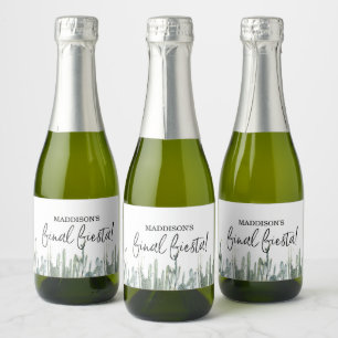 Étiquettes Pour Bouteilles De Vin Mousseux Bachelorette, FIESTA, bachelorette, scottsdale