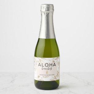 Étiquettes Pour Bouteilles De Vin Mousseux Bachelorette Plages Aloha
