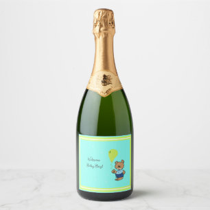 Étiquettes Pour Bouteilles De Vin Mousseux Bébé