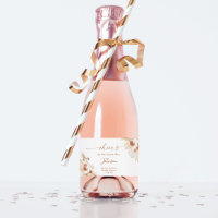 Boho Terracotta Fête des mariées Mini vin mousseux