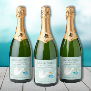 Étiquettes Pour Bouteilles De Vin Mousseux Boutique bleue Bundle Pop It