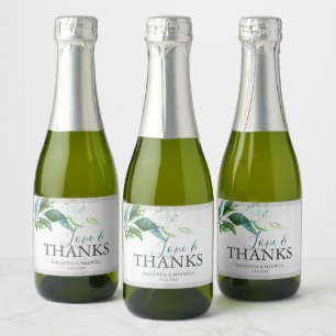 Étiquettes Pour Bouteilles De Vin Mousseux Brunch Mariage rustique et vin mousseux