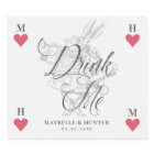 Buvez-moi Vintage Alice dans Wonderland White Rabb