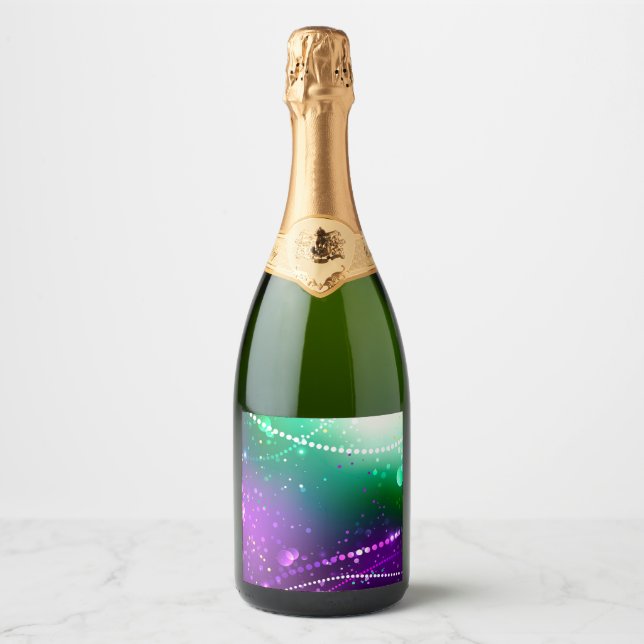 Étiquettes Pour Bouteilles De Vin Mousseux Carthagène Solive Purple (Devant)
