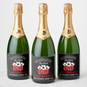 Étiquettes Pour Bouteilles De Vin Mousseux Casino personnalisé Las Vegas Bachelorette Party