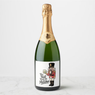 Étiquettes Pour Bouteilles De Vin Mousseux Cette noix tourne sur Matcha Christmas Nutcracker