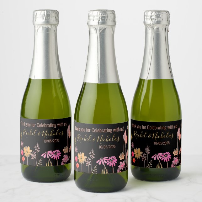 Étiquettes Pour Bouteilles De Vin Mousseux Champagne mini bottles favors personalized (Bouteilles)