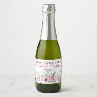 Étiquettes Pour Bouteilles De Vin Mousseux Champagne mini bottles favors personalized sparkli