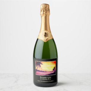 Étiquettes Pour Bouteilles De Vin Mousseux Chauffage ménager Nouveau coucher de soleil dans l