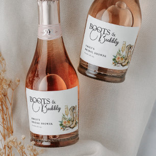 Étiquettes Pour Bouteilles De Vin Mousseux Chaussures et Pétillant Mariage Occidental Fête de
