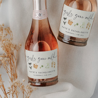 Étiquettes Pour Bouteilles De Vin Mousseux Coastal Summer "Girls Gone Mild" Bachelorette