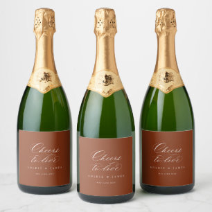 Étiquettes Pour Bouteilles De Vin Mousseux Décor du bar-Étiquette Mariage pour les amateurs d