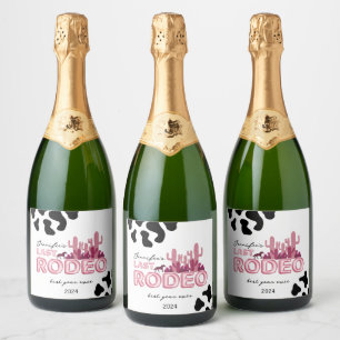 Étiquettes Pour Bouteilles De Vin Mousseux Dernière police de ballon de rodéo et impression d