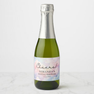 Étiquettes Pour Bouteilles De Vin Mousseux Dreamy Cloud Neuf Fête des mariées