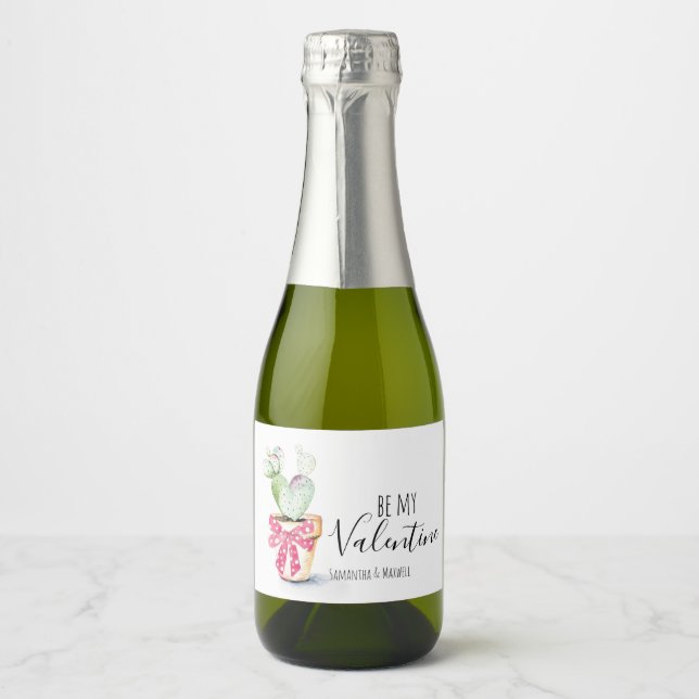 Étiquettes Pour Bouteilles De Vin Mousseux Drôle Valentines Sparkling Wine (Devant)