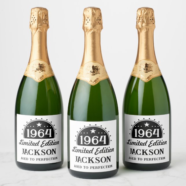 Étiquettes Pour Bouteilles De Vin Mousseux Edition limitée 60e anniversaire (Bouteilles)