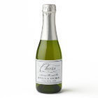 Élégant Mariage Script Sparkling Vin Toast