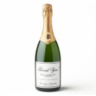 Elégant minimaliste Merci Mariage noir & blanc