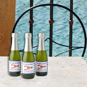 Étiquettes Pour Bouteilles De Vin Mousseux Elle a trouvé sa douche de mariée nautique au homa