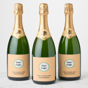 Étiquettes Pour Bouteilles De Vin Mousseux Ensemble de Étiquettes de nourriture et de boisson