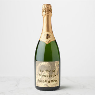 Étiquettes Pour Bouteilles De Vin Mousseux Ensemble d'étiquette de scintillement de boisson