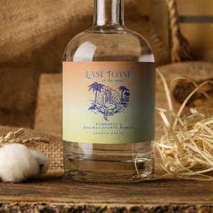 Étiquettes Pour Bouteilles De Vin Mousseux Enterrement de vie de jeune fille Cowgirl Mermaid