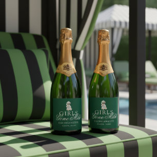 Étiquettes Pour Bouteilles De Vin Mousseux Enterrements de Vie de Jeune Fille Ours de Spa Fil