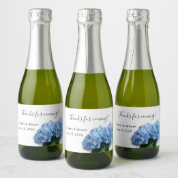 Étiquettes Pour Bouteilles De Vin Mousseux Étiquettes de mariage personnalisées mini florales