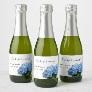 Étiquettes Pour Bouteilles De Vin Mousseux Étiquettes de mariage personnalisées mini florales
