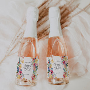 Étiquettes Pour Bouteilles De Vin Mousseux Étiquettes de mini-bouteilles de champagne Garden