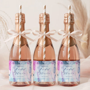 Étiquettes Pour Bouteilles De Vin Mousseux Étiquettes de vin miniatures pour Baby Shower de m