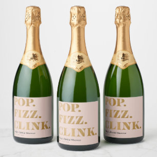 Étiquettes Pour Bouteilles De Vin Mousseux Étiquettes de vin pétillant pour brunch de mariage