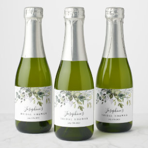 Étiquettes Pour Bouteilles De Vin Mousseux Eucalyptus Mini Sparkling Étiquettes bouteille de 