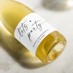 Étiquettes Pour Bouteilles De Vin Mousseux Faisons la fête. Bachelorette de script simple mod