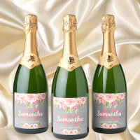 Fête de 40e anniversaire fleurs roses gris bois ru