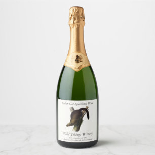 Étiquettes Pour Bouteilles De Vin Mousseux Fisher (Martre de Pennant ou Fisher de Chat) par A